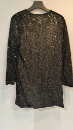 Mekko samettipaljetti Bow musta-Mekot/Hameet-Marc Lauge-Lahja ja sisustus Pussukka Katariina Home Oy