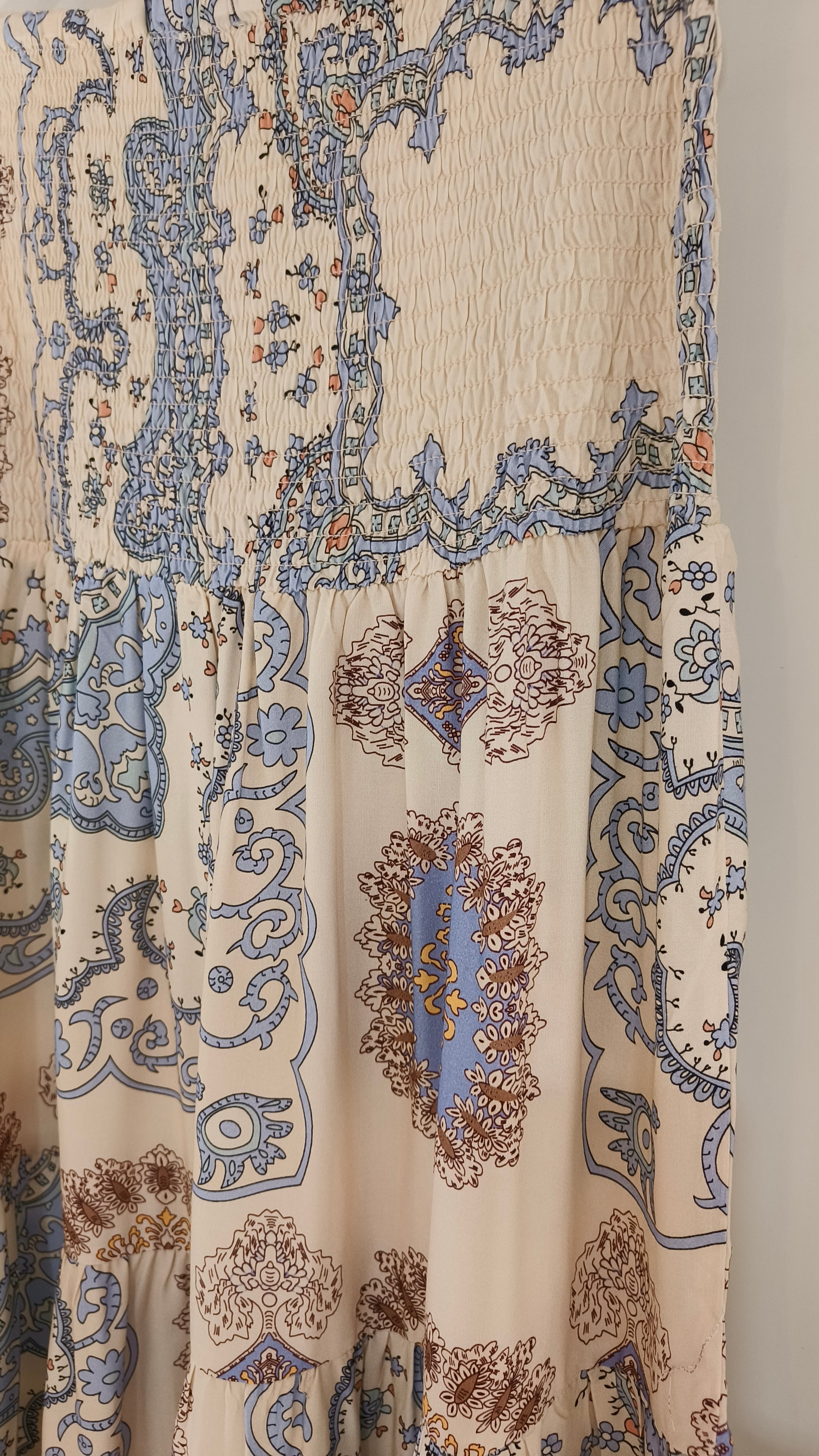 Hame Paisley vaaleansininen-Mekot/Hameet-Marc Lauge-Lahja ja sisustus Pussukka Katariina Home Oy