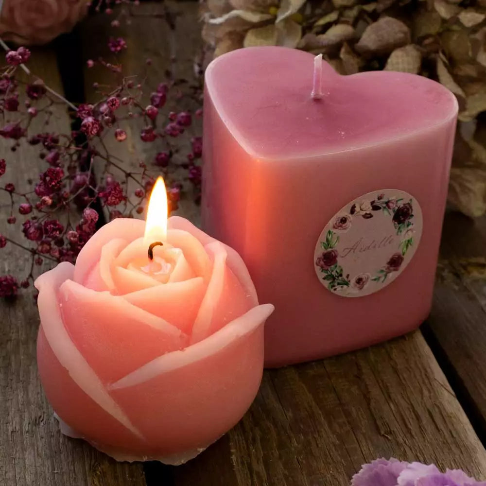 Ruusukynttilä eri värejä-Kynttilät-Puttipaja-Lahja ja sisustus Pussukka Katariina Home Oy