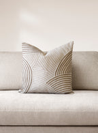 Tyynynpäällinen Georgia beige/valkoinen-Tyynynpäällinen-Zelected By Houze-Lahja ja sisustus Pussukka Katariina Home Oy