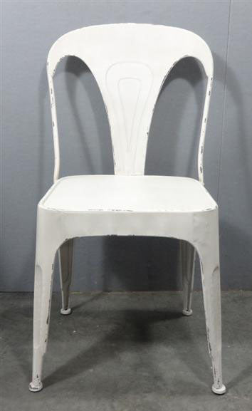 Metallituoli 51x45x84cm valkoinen