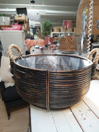 Rottinkikori Musta kolme kokoa Ubbe-Interiörhuset AB-Lahja ja sisustus Pussukka