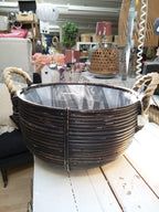 Rottinkikori Musta kolme kokoa Ubbe-Interiörhuset AB-Lahja ja sisustus Pussukka